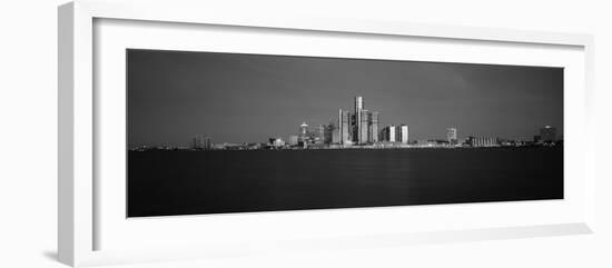 Buildings at Waterfront, Detroit, Michigan, USA-null-Framed Photographic Print