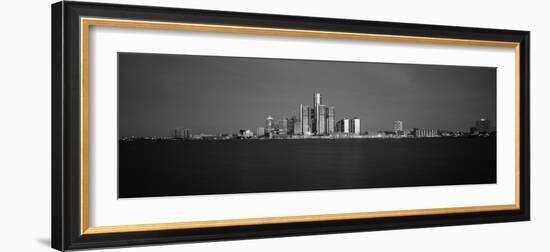 Buildings at Waterfront, Detroit, Michigan, USA-null-Framed Photographic Print