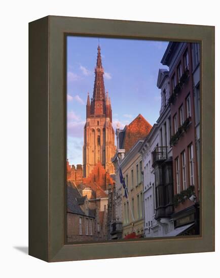 Buildings, Bruges, Belgium-Peter Adams-Framed Premier Image Canvas