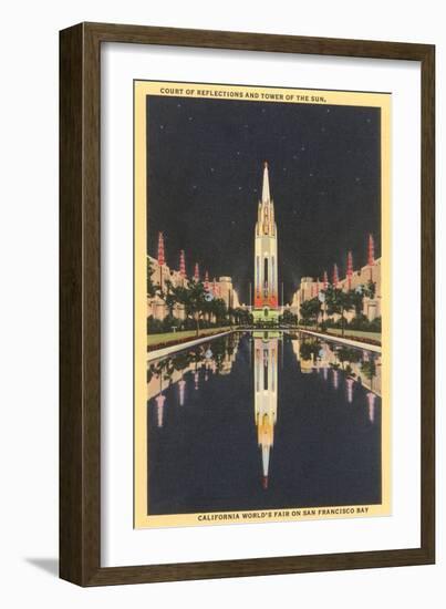 Buildings from World's Fair, San Francisco, California-null-Framed Art Print