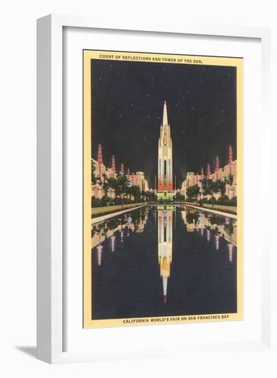 Buildings from World's Fair, San Francisco, California-null-Framed Art Print