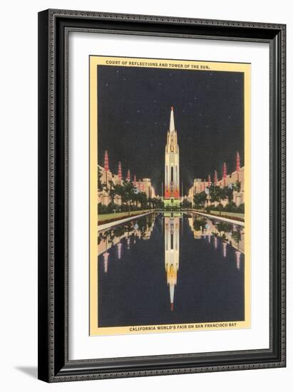 Buildings from World's Fair, San Francisco, California-null-Framed Art Print
