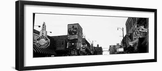 Buildings in a City at Dusk, Beale Street, Memphis, Tennessee, USA-null-Framed Photographic Print