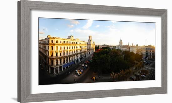 Buildings in a City, Parque Central, Old Havana, Havana, Cuba-null-Framed Photographic Print