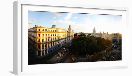 Buildings in a City, Parque Central, Old Havana, Havana, Cuba-null-Framed Photographic Print