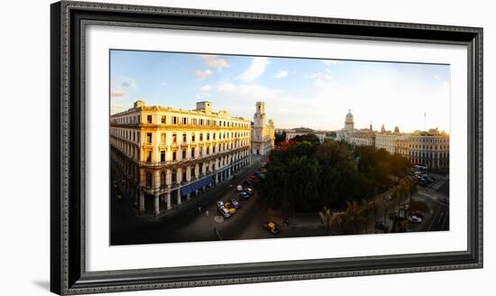 Buildings in a City, Parque Central, Old Havana, Havana, Cuba-null-Framed Photographic Print