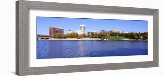 Buildings in a City, Wichita, Kansas, USA-null-Framed Photographic Print