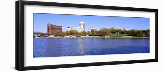 Buildings in a City, Wichita, Kansas, USA-null-Framed Photographic Print