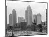Buildings in Downtown Detroit-null-Mounted Photographic Print