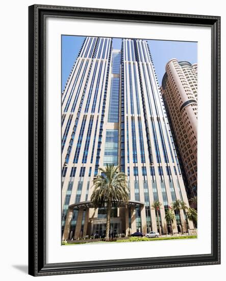 Buildings in E11 or Sheikh Zayed Road, Dubai, United Arab Emirates, Middle East-Nico Tondini-Framed Photographic Print