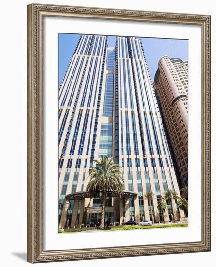 Buildings in E11 or Sheikh Zayed Road, Dubai, United Arab Emirates, Middle East-Nico Tondini-Framed Photographic Print