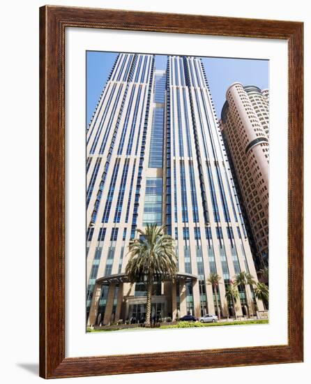 Buildings in E11 or Sheikh Zayed Road, Dubai, United Arab Emirates, Middle East-Nico Tondini-Framed Photographic Print