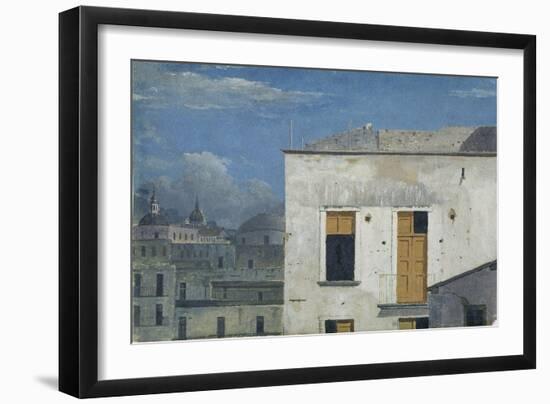 Buildings in Naples, 1782 (Oil on Paper)-Thomas Jones-Framed Giclee Print