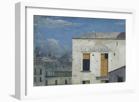 Buildings in Naples, 1782 (Oil on Paper)-Thomas Jones-Framed Giclee Print