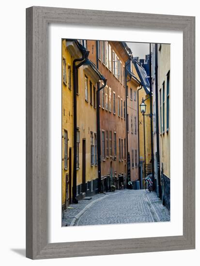 Buildings in Old Town, Gamla Stan, Stockholm, Sweden-null-Framed Photographic Print