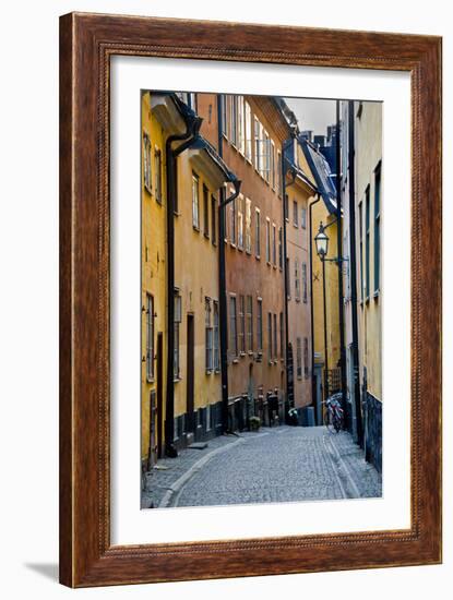 Buildings in Old Town, Gamla Stan, Stockholm, Sweden-null-Framed Photographic Print