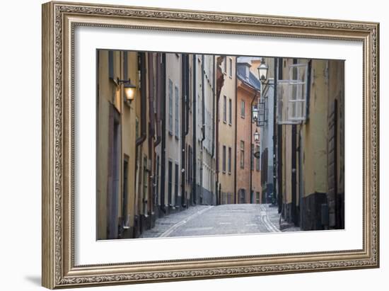 Buildings in Old Town, Gamla Stan, Stockholm, Sweden-null-Framed Photographic Print