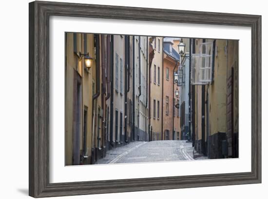 Buildings in Old Town, Gamla Stan, Stockholm, Sweden-null-Framed Photographic Print