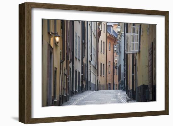 Buildings in Old Town, Gamla Stan, Stockholm, Sweden-null-Framed Photographic Print