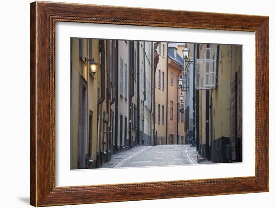 Buildings in Old Town, Gamla Stan, Stockholm, Sweden-null-Framed Photographic Print