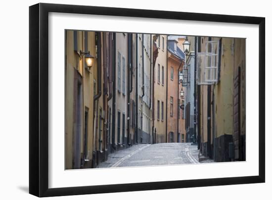 Buildings in Old Town, Gamla Stan, Stockholm, Sweden-null-Framed Photographic Print