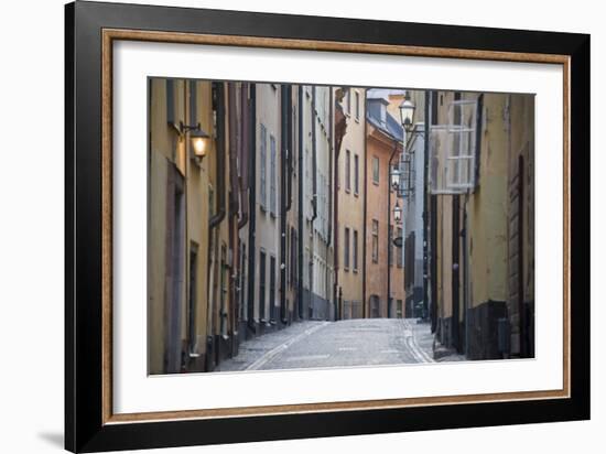 Buildings in Old Town, Gamla Stan, Stockholm, Sweden-null-Framed Photographic Print