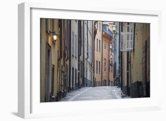 Buildings in Old Town, Gamla Stan, Stockholm, Sweden-null-Framed Photographic Print