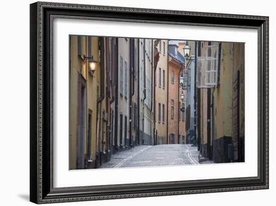 Buildings in Old Town, Gamla Stan, Stockholm, Sweden-null-Framed Photographic Print