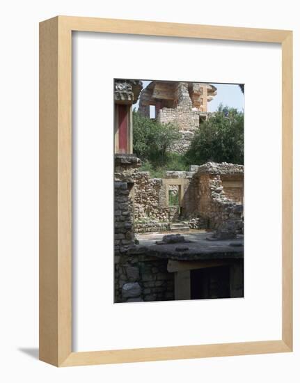 Buildings in the southern part of the Minoan Royal Palace at Knossos, 21st century BC-Unknown-Framed Photographic Print