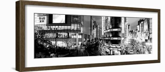 Buildings Lit Up at Night, Shinjuku Ward, Tokyo Prefecture, Kanto Region, Japan-null-Framed Photographic Print