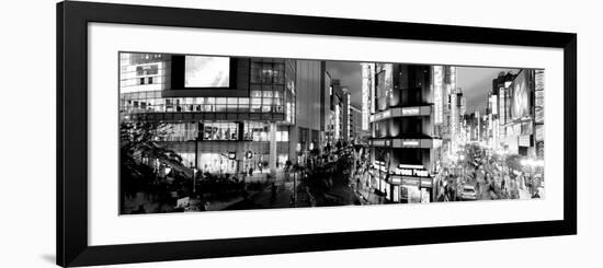 Buildings Lit Up at Night, Shinjuku Ward, Tokyo Prefecture, Kanto Region, Japan-null-Framed Photographic Print