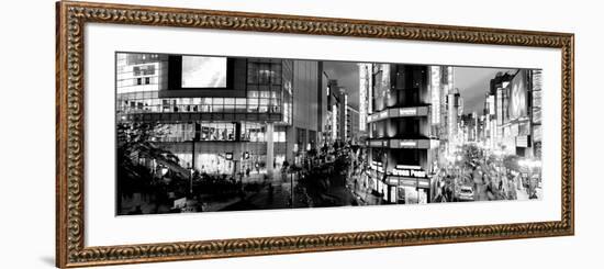 Buildings Lit Up at Night, Shinjuku Ward, Tokyo Prefecture, Kanto Region, Japan-null-Framed Photographic Print