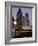 Buildings Lit Up at Night, Wortham Theater Center, Houston, Texas, USA-null-Framed Photographic Print