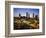 Buildings Lit Up at Sunset, Centennial Olympic Park, Atlanta, Georgia, USA-null-Framed Photographic Print