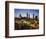 Buildings Lit Up at Sunset, Centennial Olympic Park, Atlanta, Georgia, USA-null-Framed Photographic Print