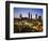 Buildings Lit Up at Sunset, Centennial Olympic Park, Atlanta, Georgia, USA-null-Framed Photographic Print