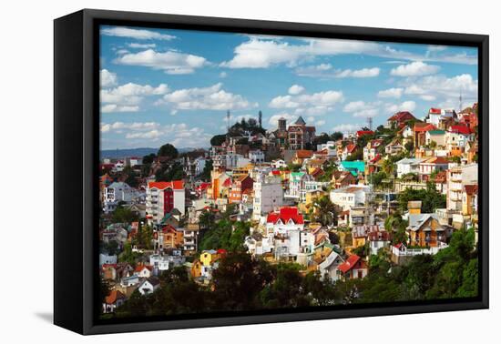 Buildings of a City of Antananarivo in Sunny Day. Madagascar-Dudarev Mikhail-Framed Premier Image Canvas