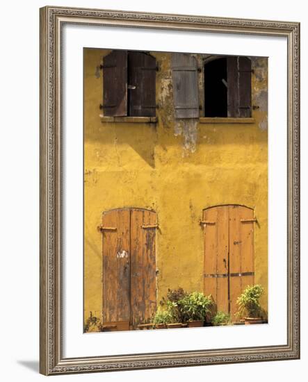 Buildings of Le Lorrain, Martinique, Caribbean-Walter Bibikow-Framed Photographic Print