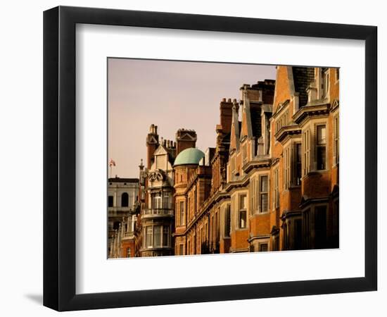 Buildings of Upper Grosvenor Street, Mayfair, London, England-Walter Bibikow-Framed Photographic Print