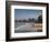 Buildings on Playa De San Lorenzo Beach, Gijon, Spain-Walter Bibikow-Framed Photographic Print