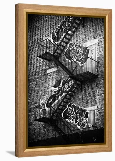 Buildings - Stairs - Emergency - New York City - United States-Philippe Hugonnard-Framed Premier Image Canvas