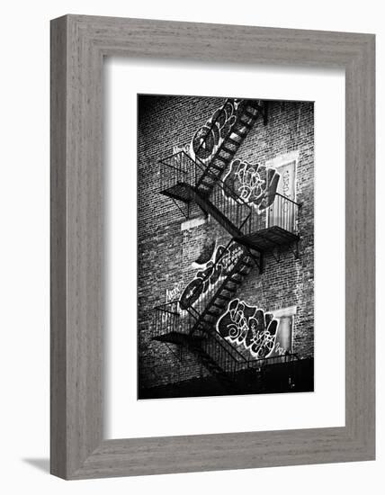 Buildings - Stairs - Emergency - New York City - United States-Philippe Hugonnard-Framed Photographic Print