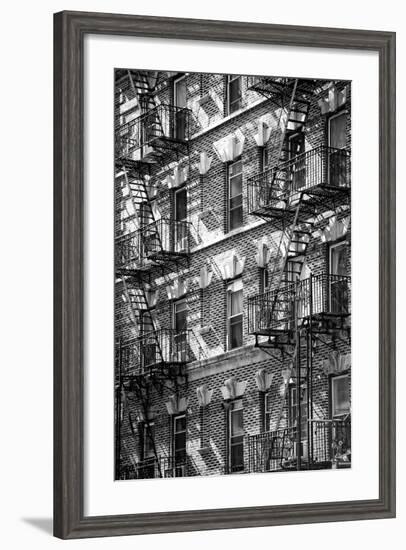 Buildings - Stairs - Emergency - New York City - United States-Philippe Hugonnard-Framed Photographic Print