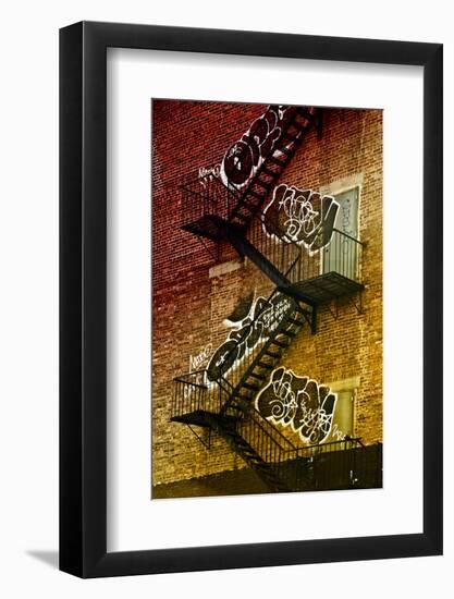 Buildings - Stairs - Emergency - New York City - United States-Philippe Hugonnard-Framed Photographic Print