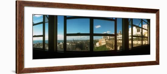 Buildings Viewed Through from a Window of Lacerda Elevator, Pelourinho, Salvador, Bahia, Brazil-null-Framed Photographic Print