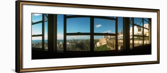 Buildings Viewed Through from a Window of Lacerda Elevator, Pelourinho, Salvador, Bahia, Brazil-null-Framed Photographic Print