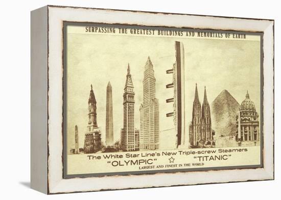 Buildings vs. Titanic-null-Framed Stretched Canvas