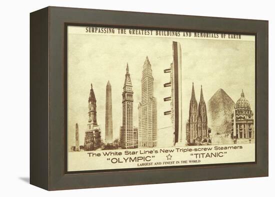 Buildings vs. Titanic-null-Framed Stretched Canvas