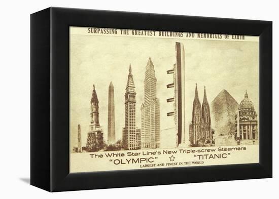 Buildings vs. Titanic-null-Framed Stretched Canvas