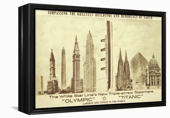 Buildings vs. Titanic-null-Framed Stretched Canvas